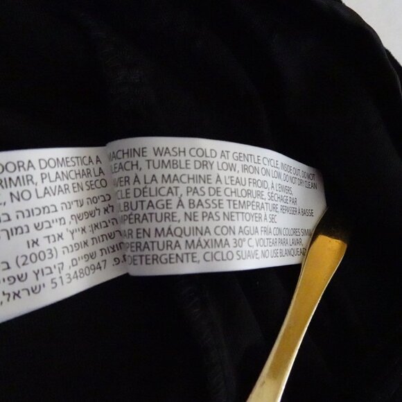 Dex Plus Velvet Pants Women's Plus Size 3X Black Paisley Textured - Picture 11 of 11